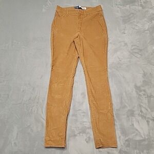Old Navy Pants Womens 2 Tan Rockstar Super Skinny High Rise Corduroy Stretch